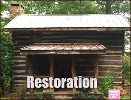 Historic Log Cabin Restoration  Warren County, Virginia